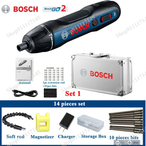 Bosch Go2 Electric Cordless Screwdriver Set 3.6V