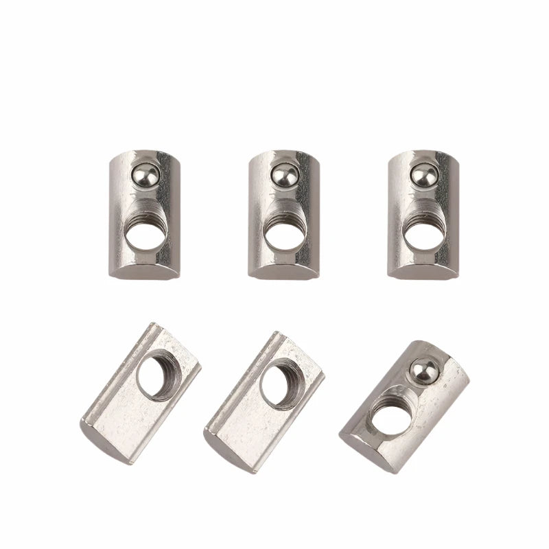 Tuerca en T para perfil de aluminio 2020 3030 4040 4545 M4 M5 M6 20/50uds 