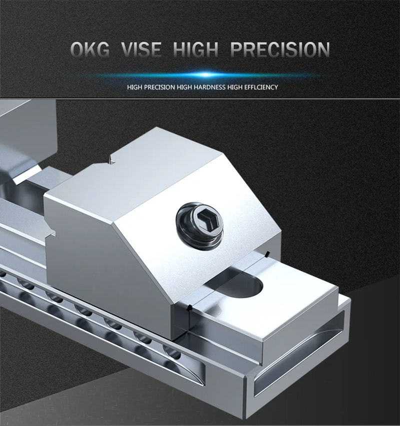 QKG Precision Grinding Vise 1.5" 2" 2.5" | Mini CNC Milling Toolmaker Vise HRC58-62 High Accuracy