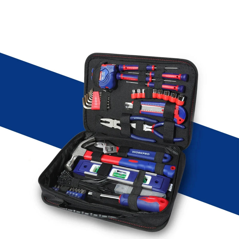 WORKPRO 100PCS Household Tool Set – Mechanic Tool Kit with Pliers