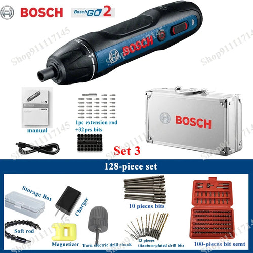 Bosch Go2 Electric Cordless Screwdriver Set 3.6V