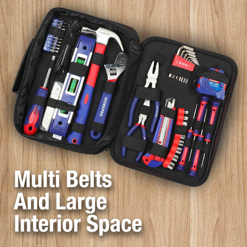 WORKPRO 100PCS Household Tool Set – Mechanic Tool Kit with Pliers