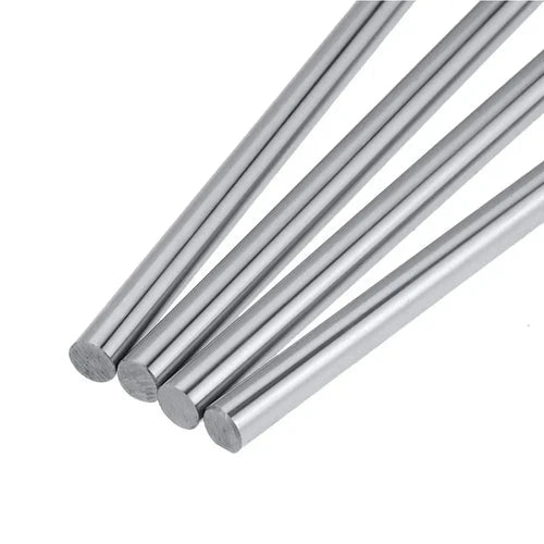 2pcs Carbon Steel Chrome-Plated Linear Shaft Set L100-500mm D6-16mm