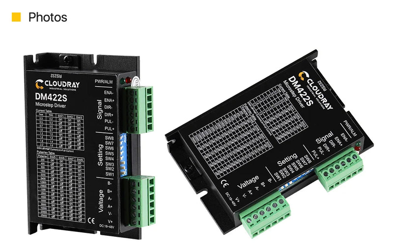 Cloudray NEMA 17 0.4N.m 1.5A Stepper Kit + DM422S 18–48V