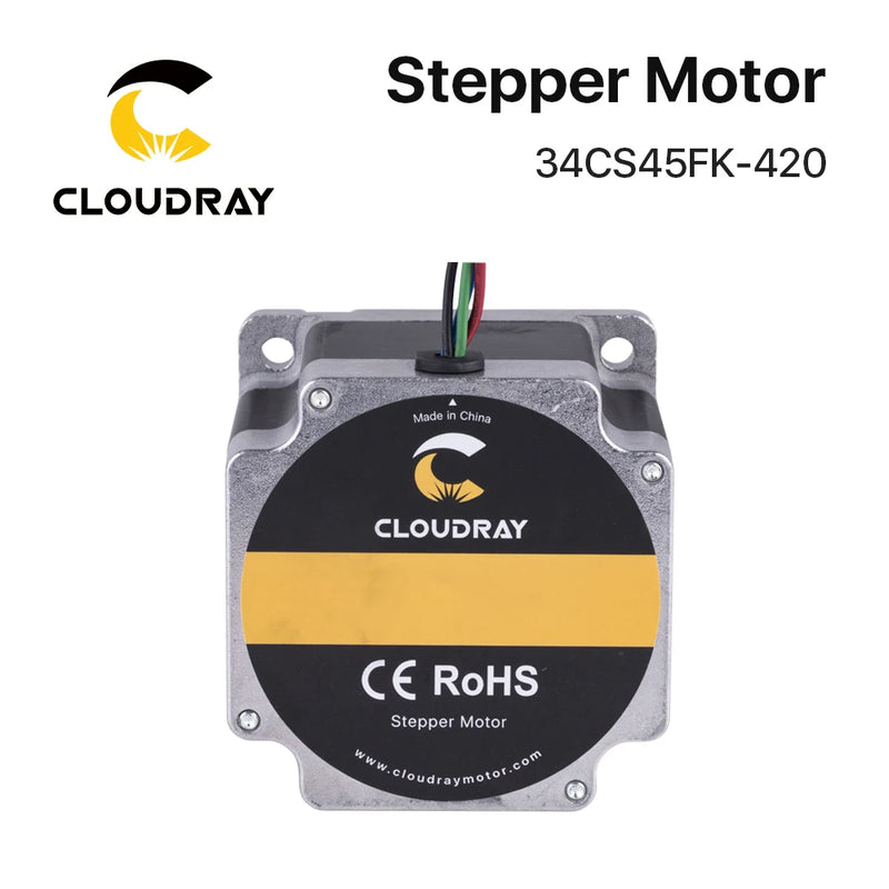 Motor paso a paso Nema 34 4,5 Nm 4,2 A bifásico (34CS45FK-420) paso a paso de 4 conductores 