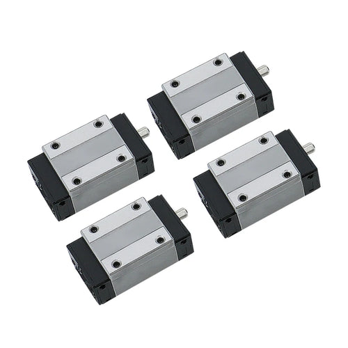 4 Pcs HGH20CA and HGW20CC Linear Guide Blocks, Steel Cage and Normal Versions