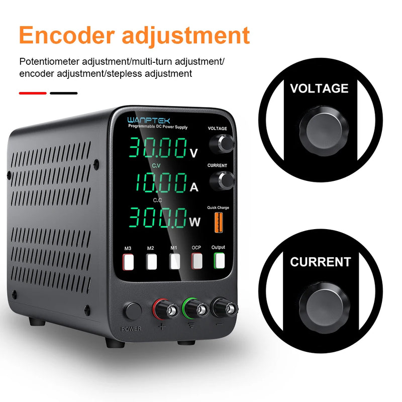 Adjustable DC Bench Power Supply 30V–160V Encoder & Memory Control Lab Voltage Regulator (APS / WPS / NPS Series)