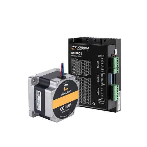Cloudray Nema 34 Open Loop Stepper Motor Kit with 3.5N.m Torque and DM860S Driver - 2.8A