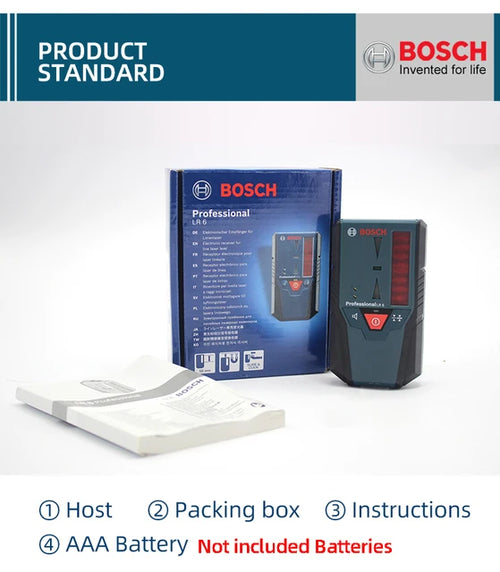 Receptor de Nivel Láser Profesional BOSCH LR6/LR7 Línea Roja Verde 
