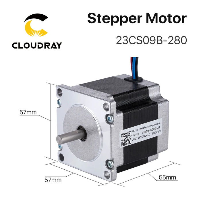 Cloudray Nema 23 Stepper Motor – 0.9N.m, 2.8A