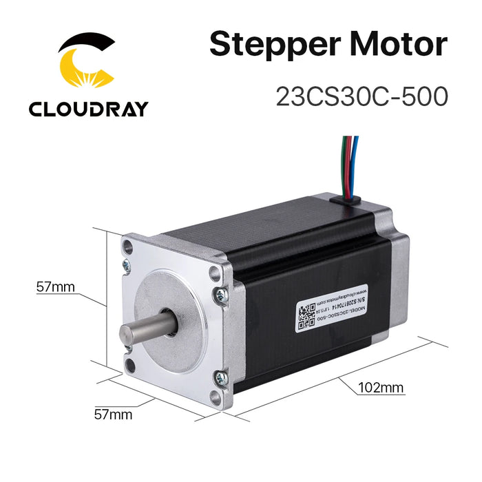 Cloudray Nema 23 Open Loop Stepper Motor Kit – 2 Phase, 3N.m, 5.0A