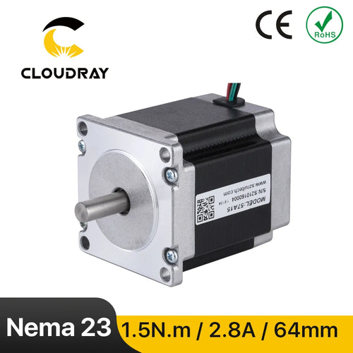 Nema 23 Stepper Motor - 64mm, 0.15N.m, 2.8A, 2-Phase, 4-Lead