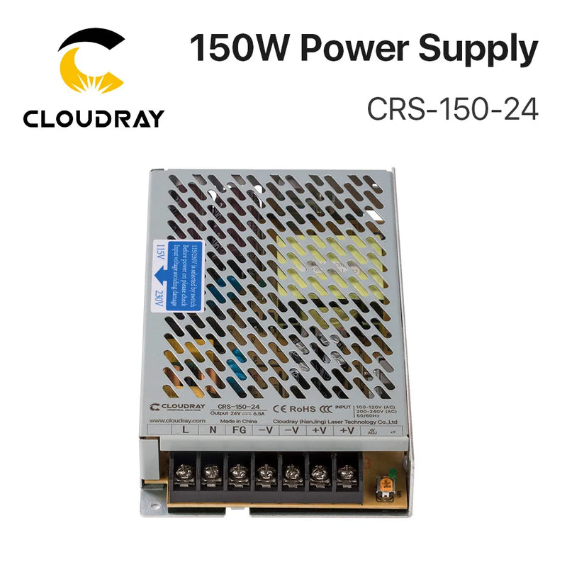 Fuente de alimentación conmutada Cloudray CRS-150 24V 150W 6.5A Alimentación conmutada 