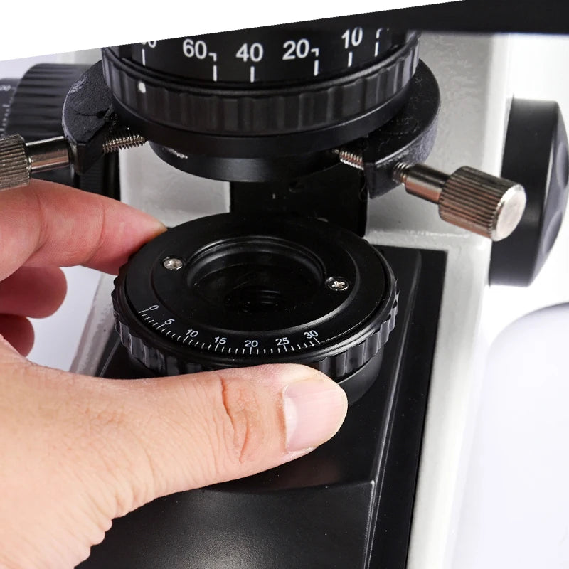 Microscopio compuesto Trinocular profesional zoom biológico de laboratorio HD + 