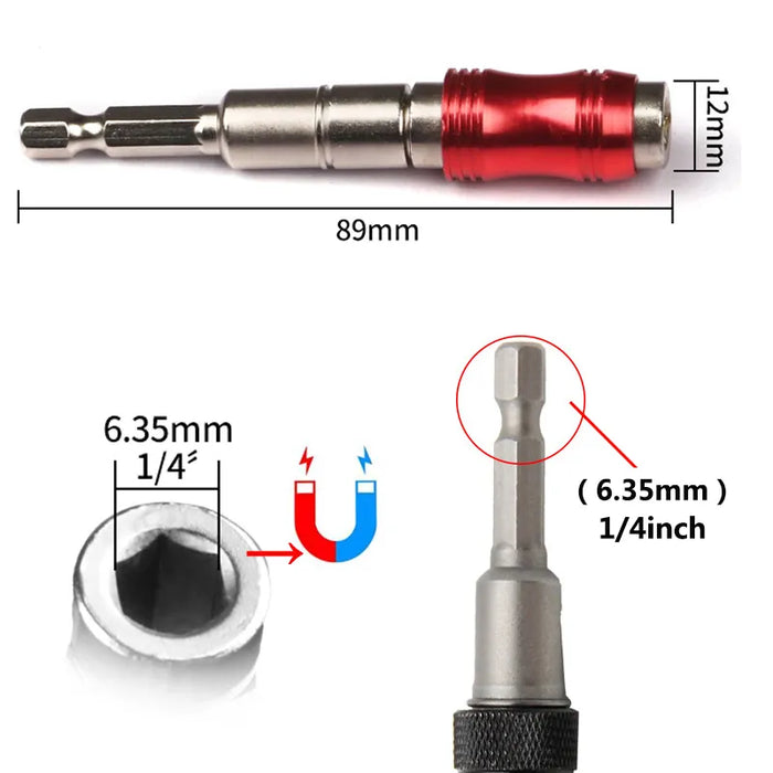 1/4 Zoll Sechskant-Magnetring-Schraubendreher-Bits, Bohrer, Handwerkzeuge, Bohrer