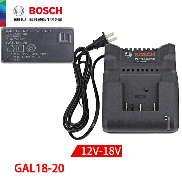 BOSCH 18V 12V Charger Fast Charge GAL 18V-20 Quick Charger GAL 1880 CV