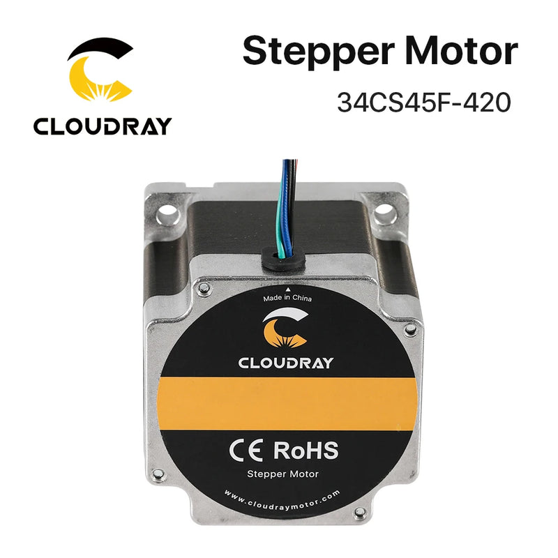 Motor paso a paso Nema 34 bifásico 4,5 Nm 4,2 A (34CS45F-420) paso a paso de 4 conductores 