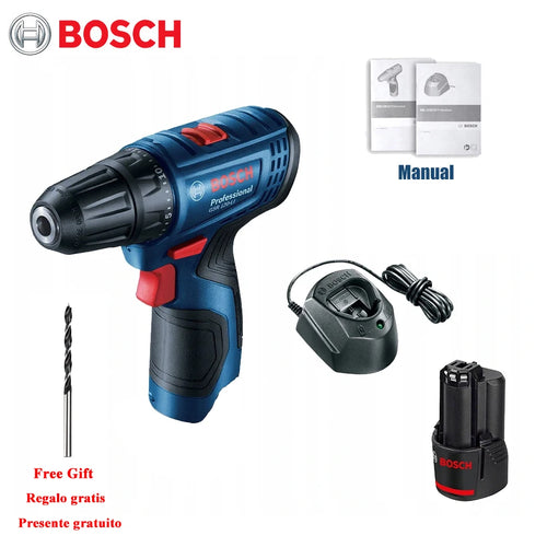 Destornillador inalámbrico Bosch de 12 V GSR120-LI Taladro atornillador eléctrico 