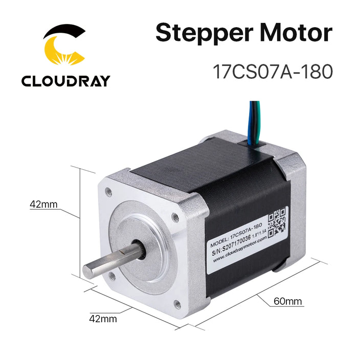 2-Phase Nema17 Stepper Motor – 42mm, 71Ncm, 1.8A, 4-Lead