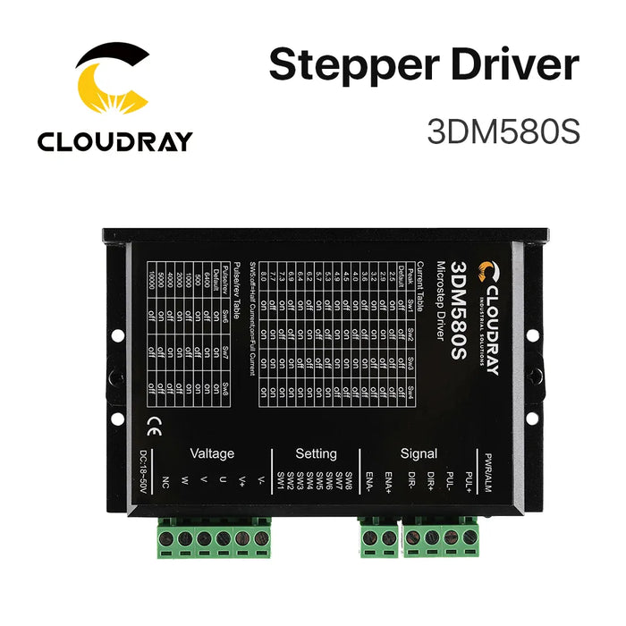 Cloudray 3DM580S 3 Phase Stepper Driver 24-50VDC for Nema 23 Stepping