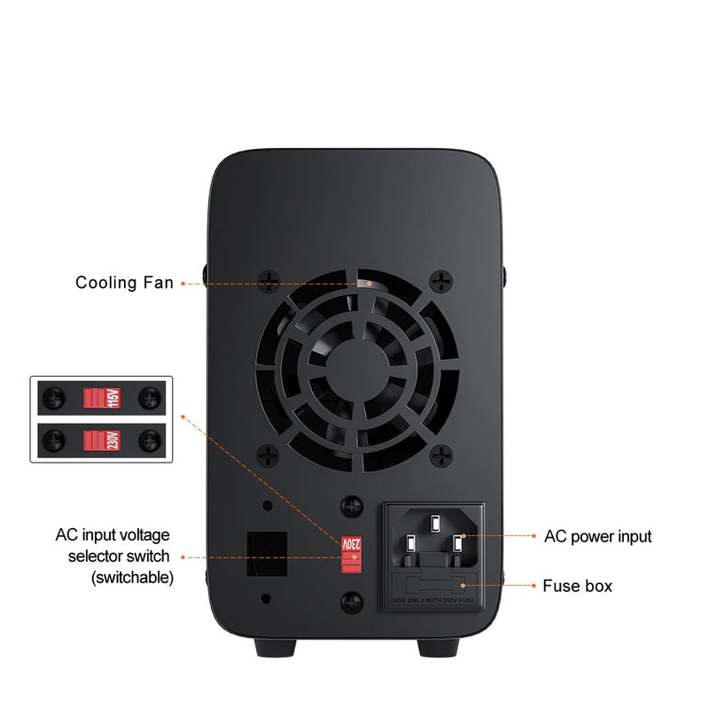 Adjustable DC Bench Power Supply 30V–160V Encoder & Memory Control Lab Voltage Regulator (APS / WPS / NPS Series)