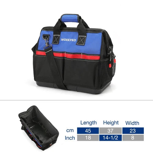 WORKPRO Werkzeug-Handtasche, Elektriker-Tasche, Werkzeug-Organizer, wasserdichtes Werkzeug