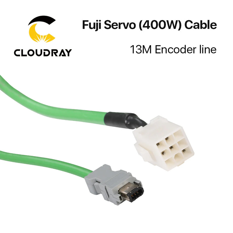 Cable de servomotor Cloudray Fuji 400W 13M línea de codificador + línea de alimentación para 