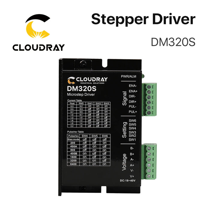 Nema 17 DM320S 2-Phase Stepper Motor Driver - 18-40V DC, 0.3-2.2A Output