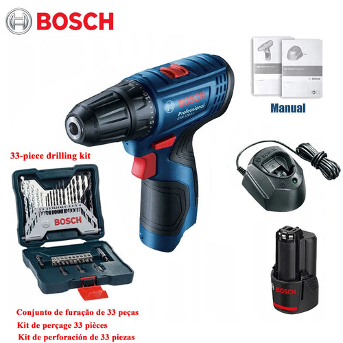 Destornillador inalámbrico Bosch de 12 V GSR120-LI Taladro atornillador eléctrico 
