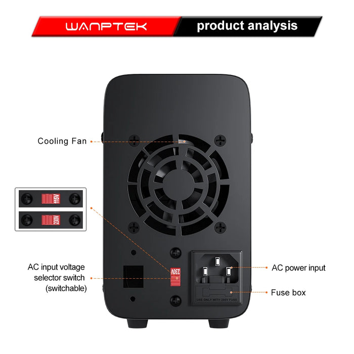 Adjustable DC Power Supply 30V 10A to 160V 2A