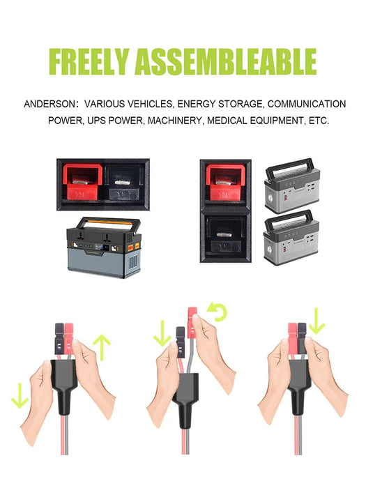 ALLPOWERS DC to Anderson Charging Wires 1.5M Charging Tools For Solar