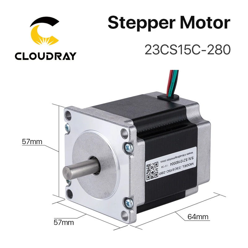Cloudray NEMA 23 Stepper Motor Kit 1.5N.m 2.8A DM542S 18–50V