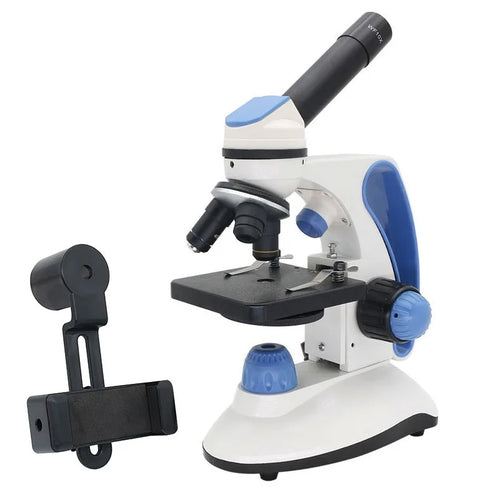 Biological Microscope 2000X with HD Smartphone Clip – Ideal for Student Experiments