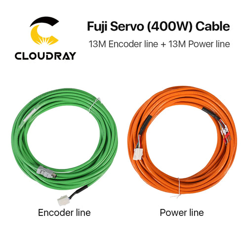 Cloudray Fuji Servo Motor Cable 400W 13M – Encoder Line + Power Line