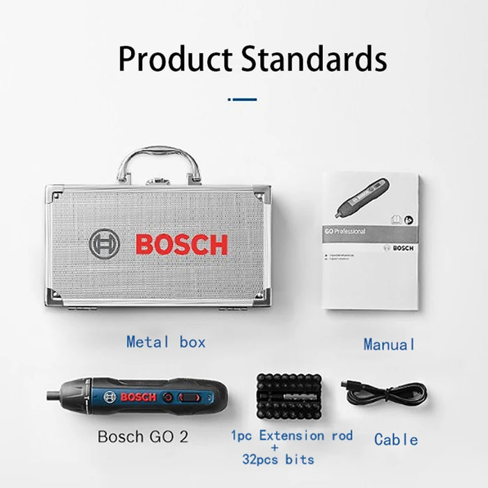 Bosch Go2 Electric Cordless Screwdriver Set 3.6V