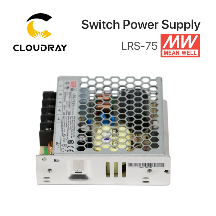 Meanwell LRS-75 Switching Power Supply – 12V 6A / 24V 3.2A, 75W