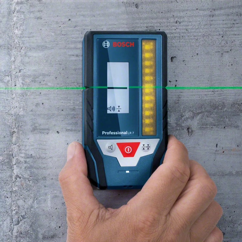 Receptor de Nivel Láser Profesional BOSCH LR6/LR7 Línea Roja Verde 