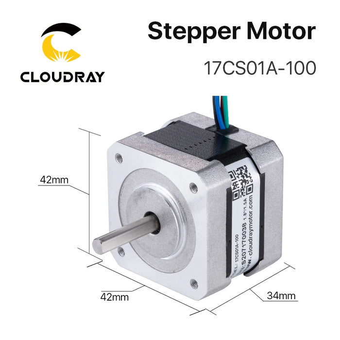 Nema 17 Stepper Motor - 42mm 2-Phase, 1A, 15Ncm Stepping Motor