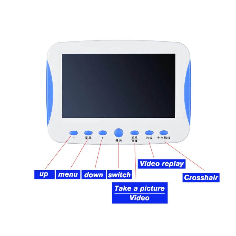 Microscopio de ajuste fino Coaxial HD Digital LCD de 7 pulgadas con zoom 2000X 