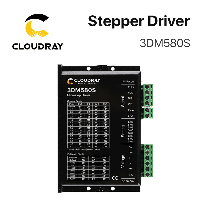Cloudray NEMA 23 3-Phase 1.0N.m / 2.0N.m Geared Stepper Kit 3DM580S