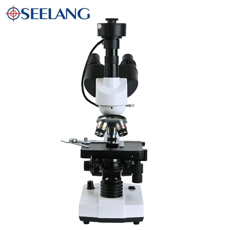 El microscopio biológico binocular del laboratorio del zoom 5MP HD Digital llevó la luz 