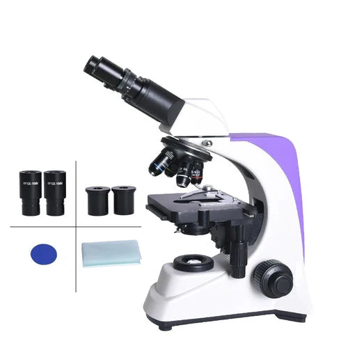 Professional Biological Lab Microscope - 1000x to 2500x Magnification with Trinocular Head