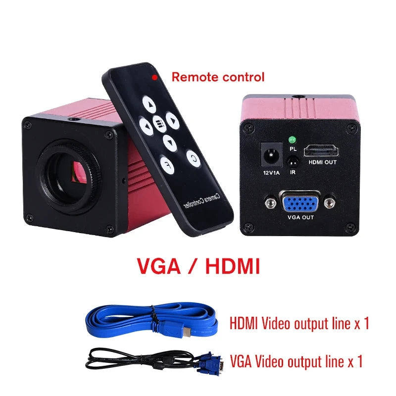 Microscopio trinocular HD biológico de laboratorio profesional zoom 2500X + USB 