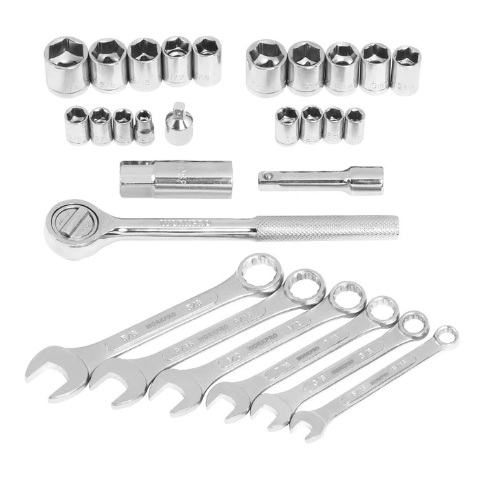 WORKPRO 201PC Tool Set Home Instruments Hand Tools Socket Set Ratchet