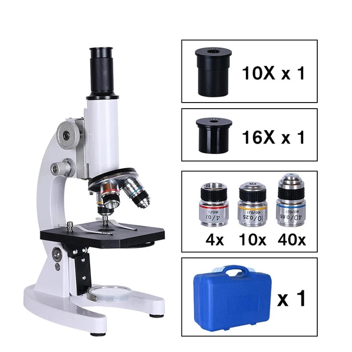 Zoom 640X HD Monocular Biological Microscope – Ideal for Student Science Experiments &amp; School Laboratory Use