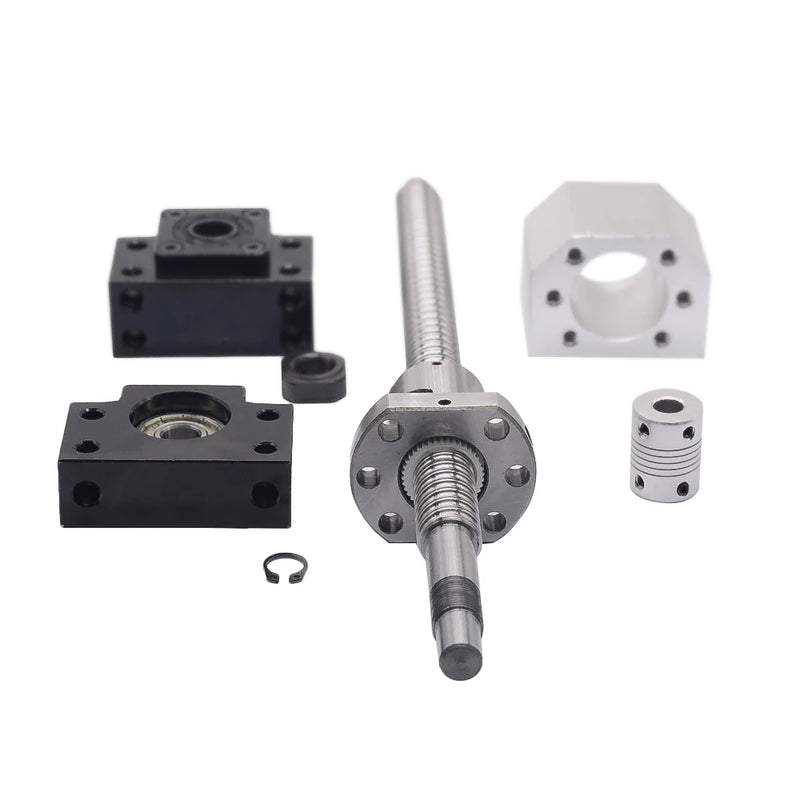 Juego SFU1605: husillo de bolas enrollado C7 SFU1605 con extremo mecanizado + bola 1605 