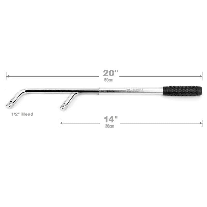 WORKPRO Telescoping Lug Wrench – Car Repair Tool Kit