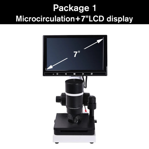 Microcirculation Inspection Microscope – Monocular Capillary Microscope with USB and 7" or 9" LCD Display