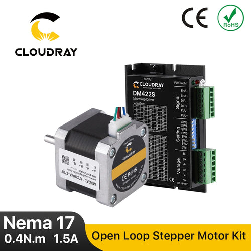 Cloudray Nema 17 Open Loop Stepper Motor Driver Kit – 0.4N.m, 1.5A