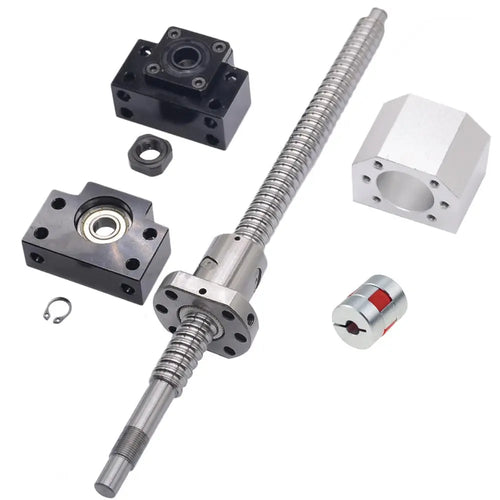 Husillo de bolas de 20MM extremo SFU2005 mecanizado + tuerca de bola única RM2005 + BK15